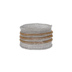 Striped knit cuff by Milena Zu